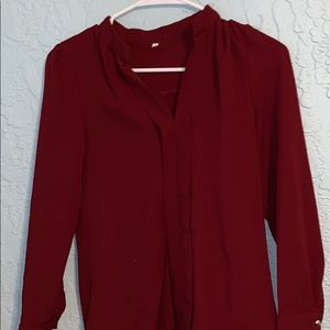 Red blouse